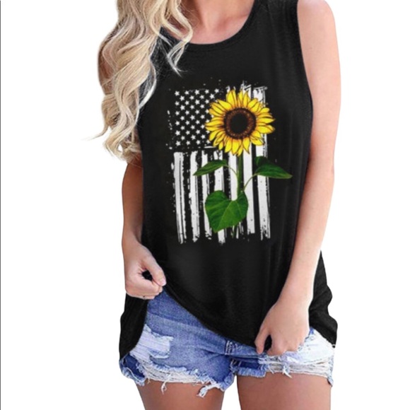 Private Label Tops - 🌻Sunflower Tank🌻